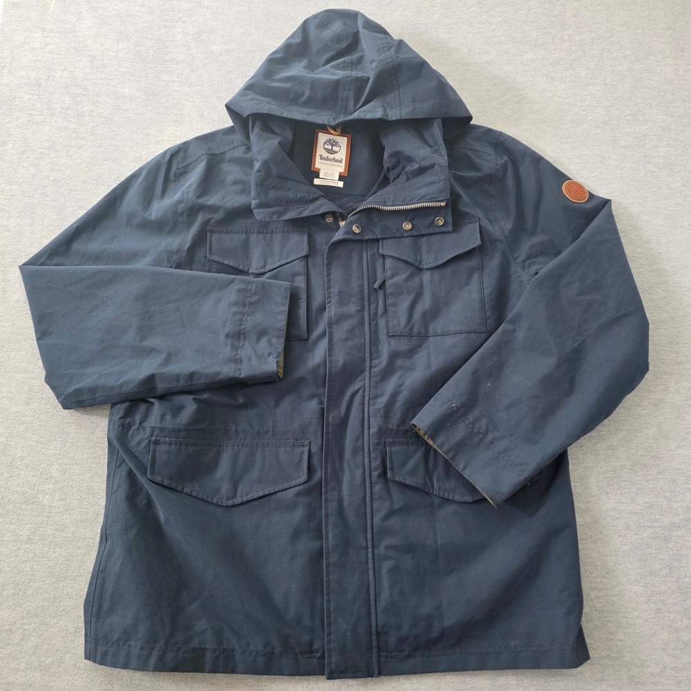 Timberland Compatible layering system DryVent Blue Hooded Jacket Mens XXL Coat
